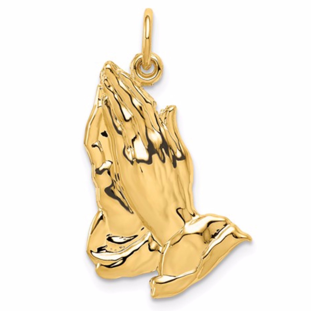 14k Praying Hands Pendant